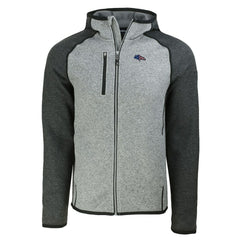 Denver Broncos Cutter & Buck Americana Mainsail Full-Zip Hooded Jacket - Heather Gray/Heather Charcoal cheap