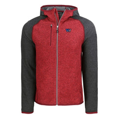 Washington Commanders Cutter & Buck Americana Mainsail Full-Zip Hooded Jacket - Heather Red/Heather Charcoal outlet