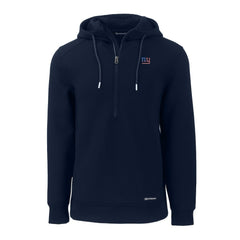 New York Giants Cutter & Buck Americana Roam Eco Half-Zip Recycled Pullover Hoodie - Navy sale