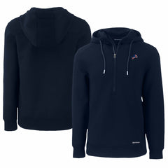 Detroit Lions Cutter & Buck Americana Roam Eco Half-Zip Recycled Pullover Hoodie - Navy for sale
