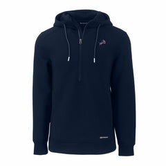 Detroit Lions Cutter & Buck Americana Roam Eco Half-Zip Recycled Pullover Hoodie - Navy for sale