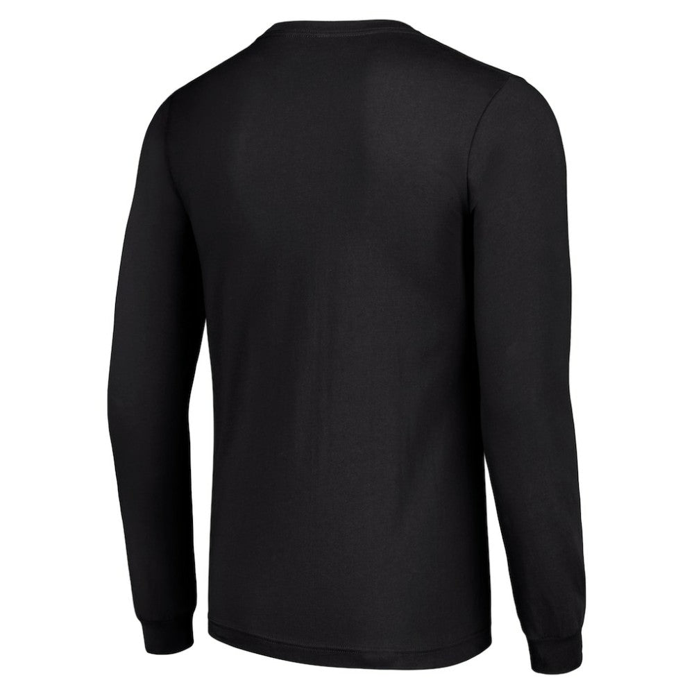 St. Louis Blues Starter Retro Graphic Long Sleeve Crew T-Shirt - Black T-shirts