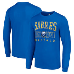 Buffalo Sabres Starter Retro Graphic Long Sleeve Crew T-Shirt - Royal T-shirts