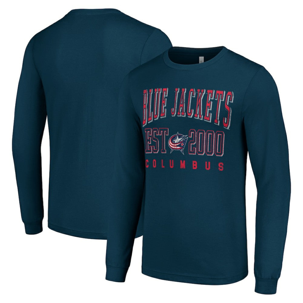 Columbus Blue Jackets Starter Logo Graphic Long Sleeve T-Shirt - Navy T-shirts