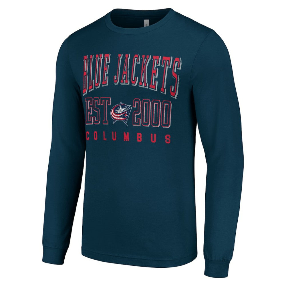 Columbus Blue Jackets Starter Logo Graphic Long Sleeve T-Shirt - Navy T-shirts