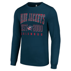 Columbus Blue Jackets Starter Logo Graphic Long Sleeve T-Shirt - Navy T-shirts