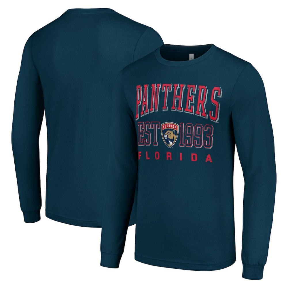 Florida Panthers Starter Logo Graphic Long Sleeve T-Shirt - Navy T-shirts