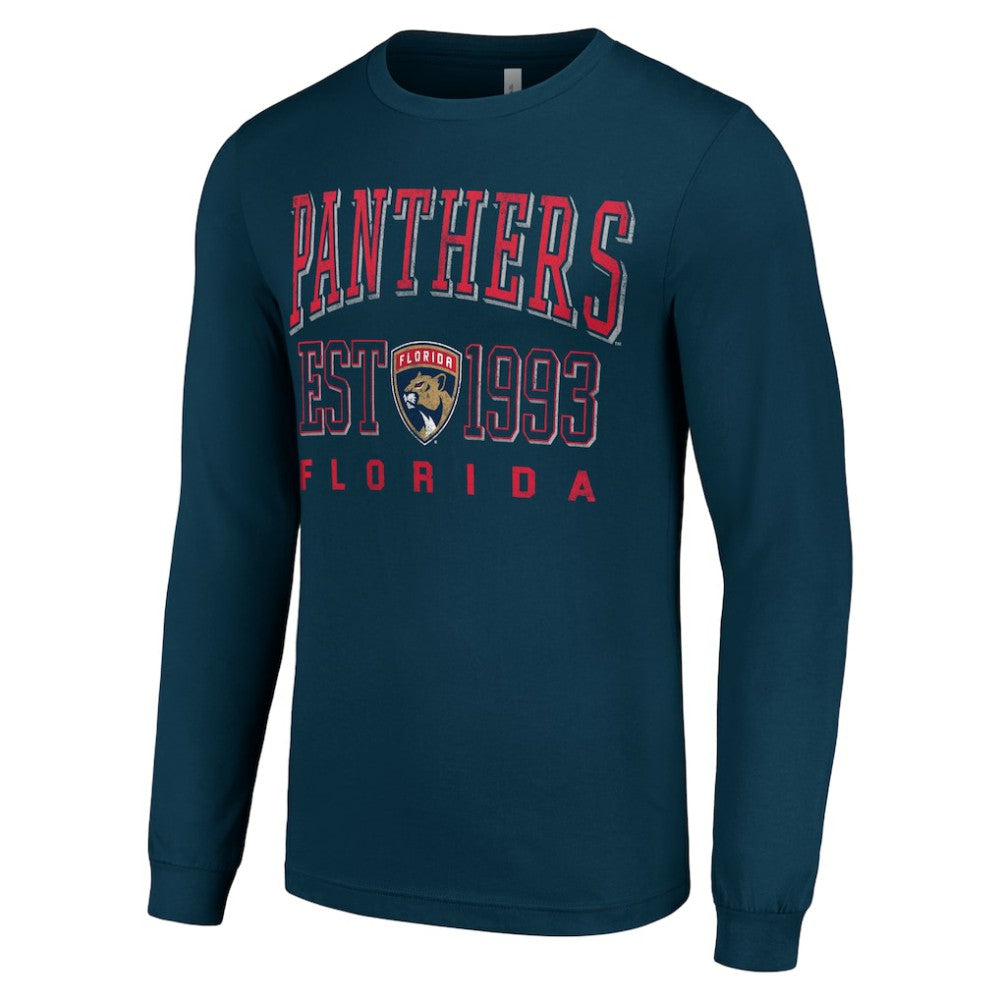 Florida Panthers Starter Logo Graphic Long Sleeve T-Shirt - Navy T-shirts