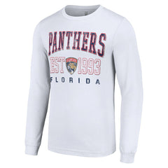Florida Panthers Starter Logo Graphic Long Sleeve T-Shirt - White T-shirts