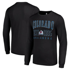 Colorado Avalanche Starter Logo Graphic Long Sleeve T-Shirt - Black T-shirts