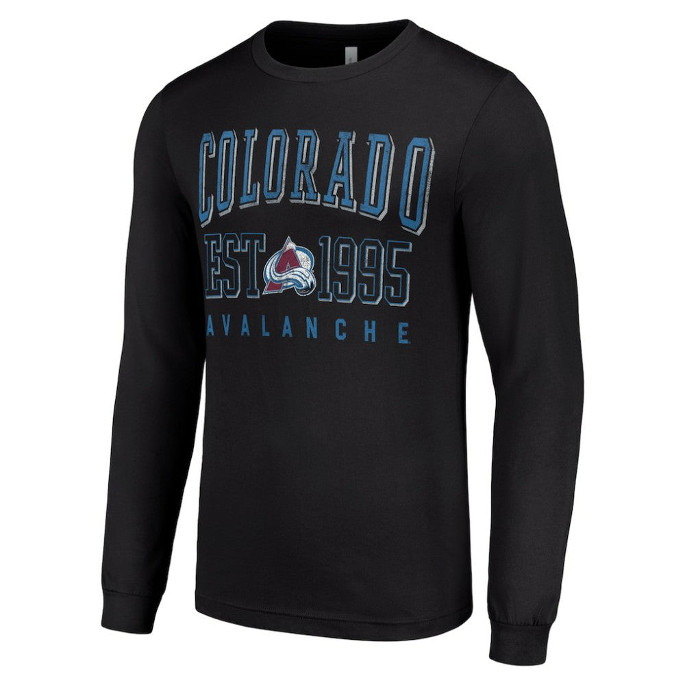 Colorado Avalanche Starter Logo Graphic Long Sleeve T-Shirt - Black T-shirts