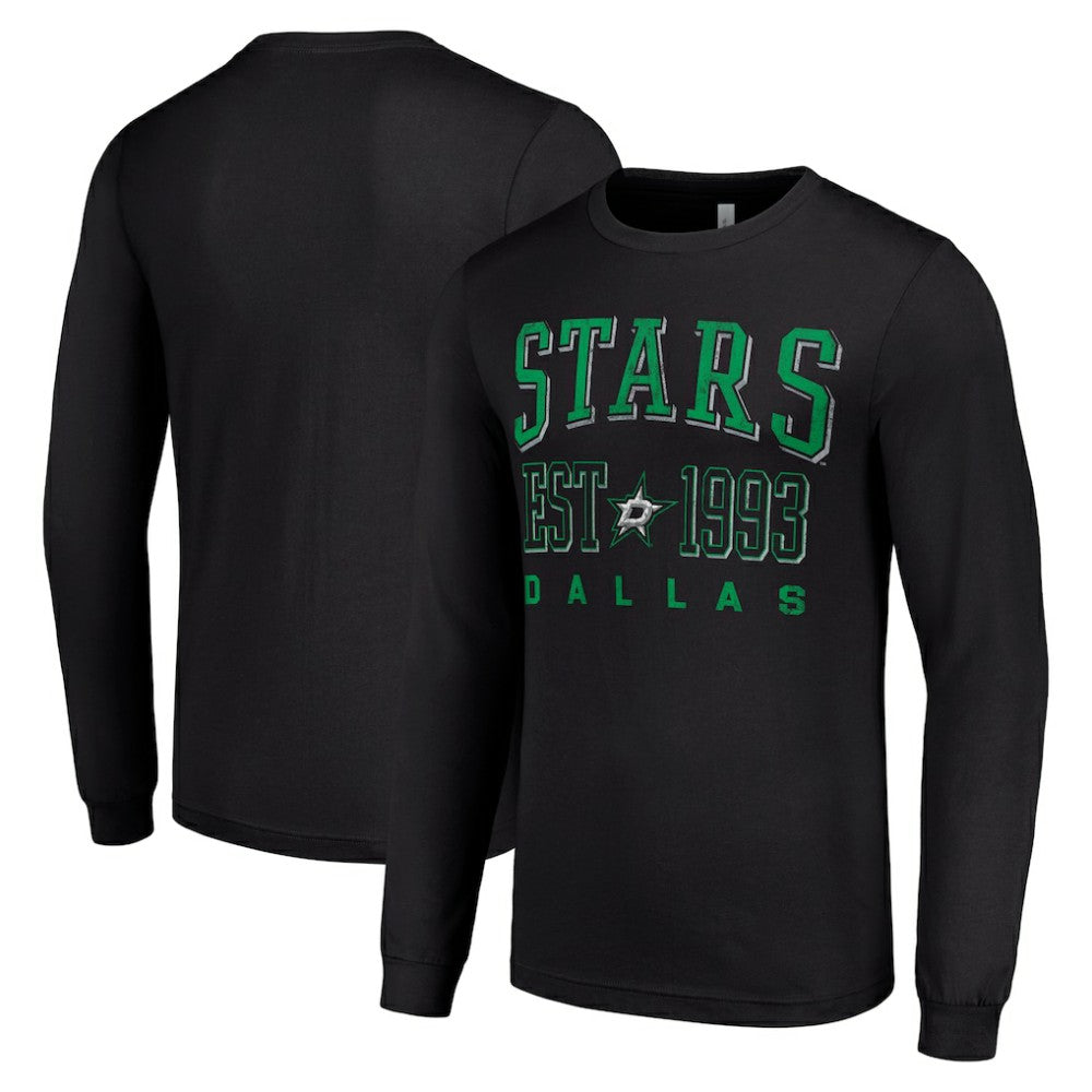 Dallas Stars Starter Logo Graphic Long Sleeve T-Shirt - Black T-shirts