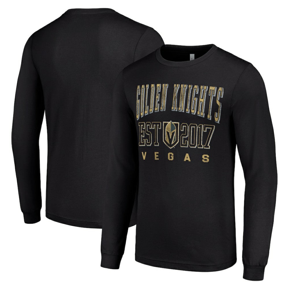 Vegas Golden Knights Starter Logo Graphic Long Sleeve T-Shirt - Black T-shirts