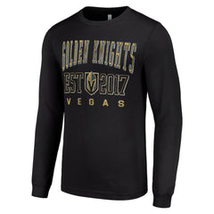 Vegas Golden Knights Starter Logo Graphic Long Sleeve T-Shirt - Black T-shirts