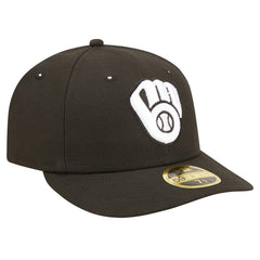 Milwaukee Brewers Low Profile 59FIFTY Fitted Hat Black