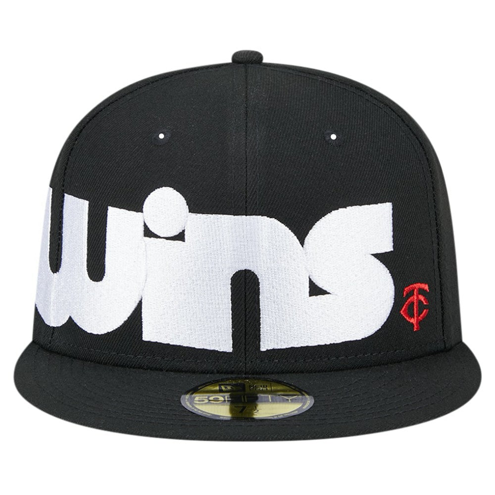 Minnesota Twins Checkered Undervisor 59FIFTY Fitted Hat Black