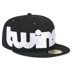 Minnesota Twins Checkered Undervisor 59FIFTY Fitted Hat Black