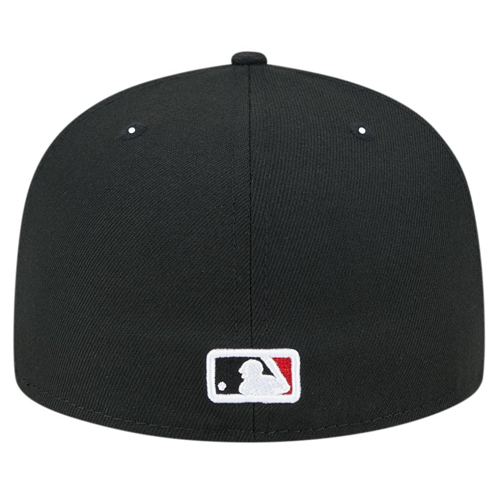 Washington Nationals Checkered Undervisor 59FIFTY Fitted Hat Black