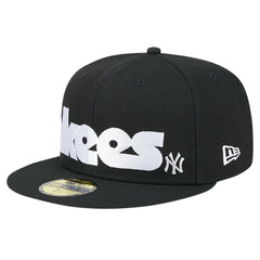 New York Yankees Checkered Undervisor 59FIFTY Fitted Hat Black