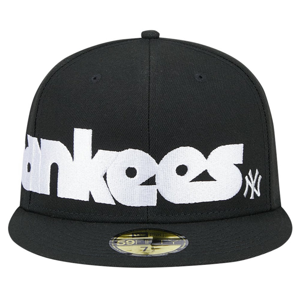 New York Yankees Checkered Undervisor 59FIFTY Fitted Hat Black