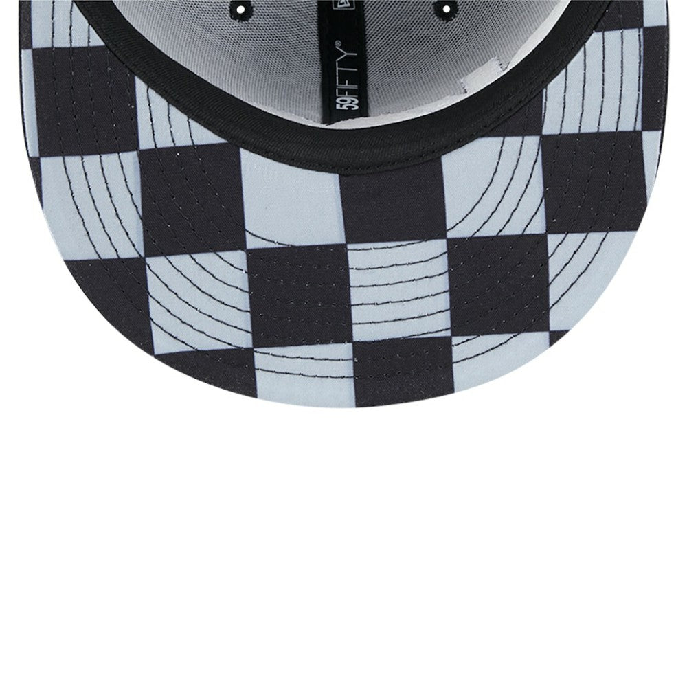 New York Yankees Checkered Undervisor 59FIFTY Fitted Hat Black