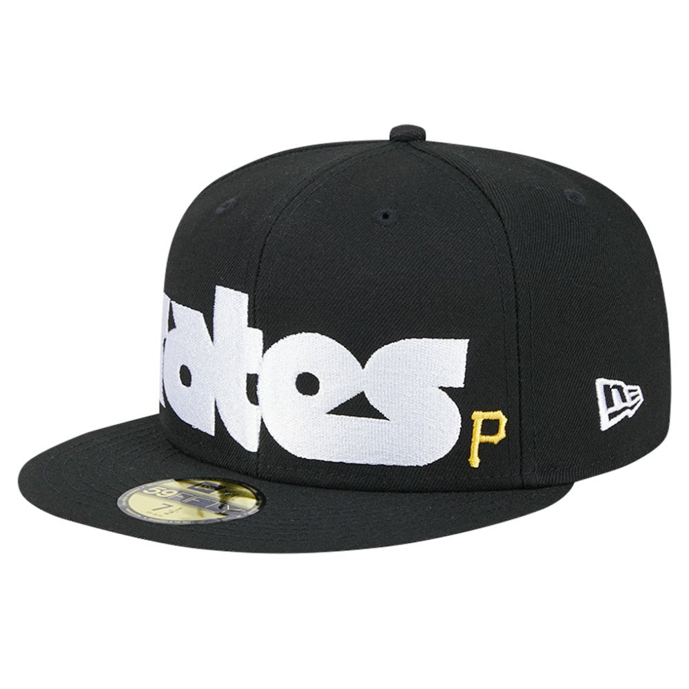 Pittsburgh Pirates Checkered Undervisor 59FIFTY Fitted Hat Black