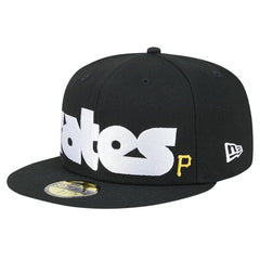 Pittsburgh Pirates Checkered Undervisor 59FIFTY Fitted Hat Black