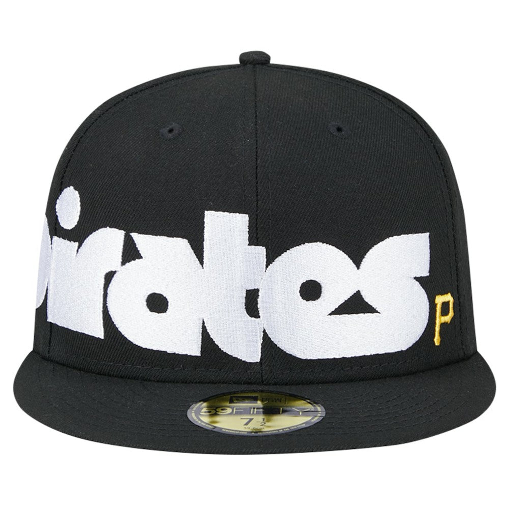 Pittsburgh Pirates Checkered Undervisor 59FIFTY Fitted Hat Black