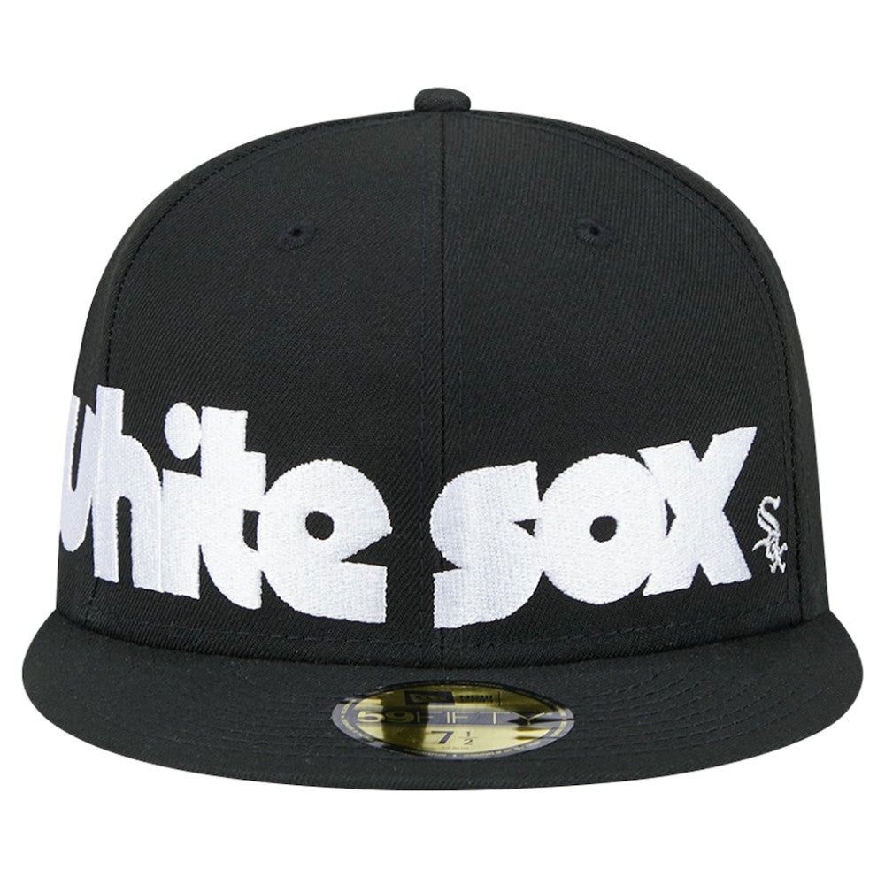 Chicago White Sox Checkered Undervisor 59FIFTY Fitted Hat Black