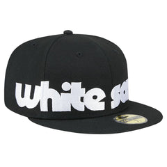 Chicago White Sox Checkered Undervisor 59FIFTY Fitted Hat Black