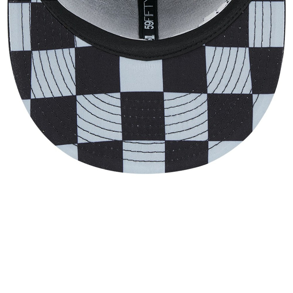 Chicago White Sox Checkered Undervisor 59FIFTY Fitted Hat Black