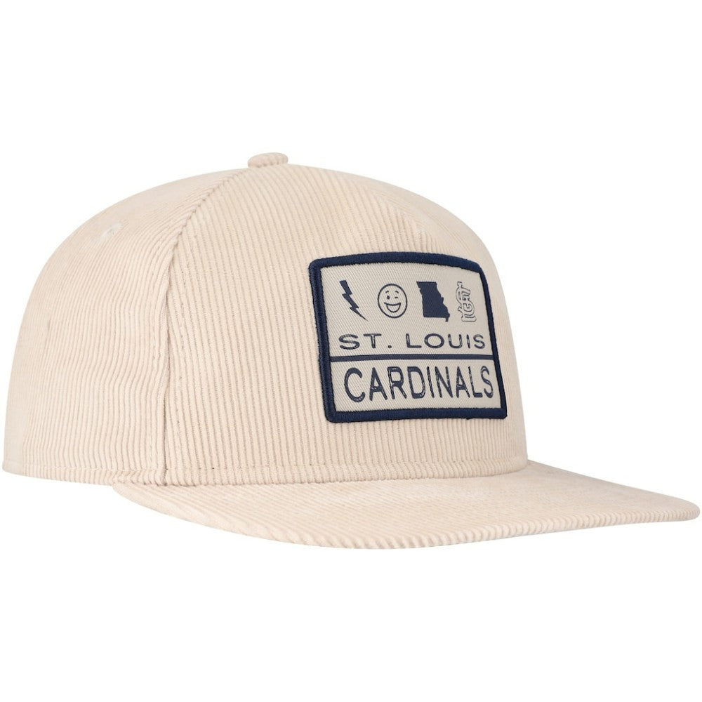 St. Louis Cardinals Summer Essential Golfer Snapback Hat Khaki