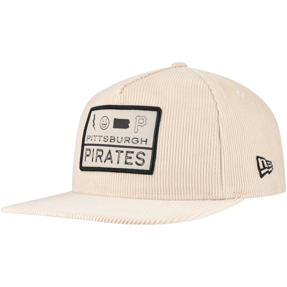 Pittsburgh Pirates Summer Essential Golfer Snapback Hat Khaki