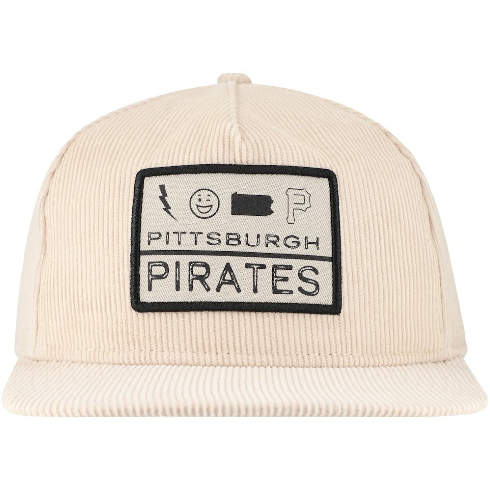 Pittsburgh Pirates Summer Essential Golfer Snapback Hat Khaki