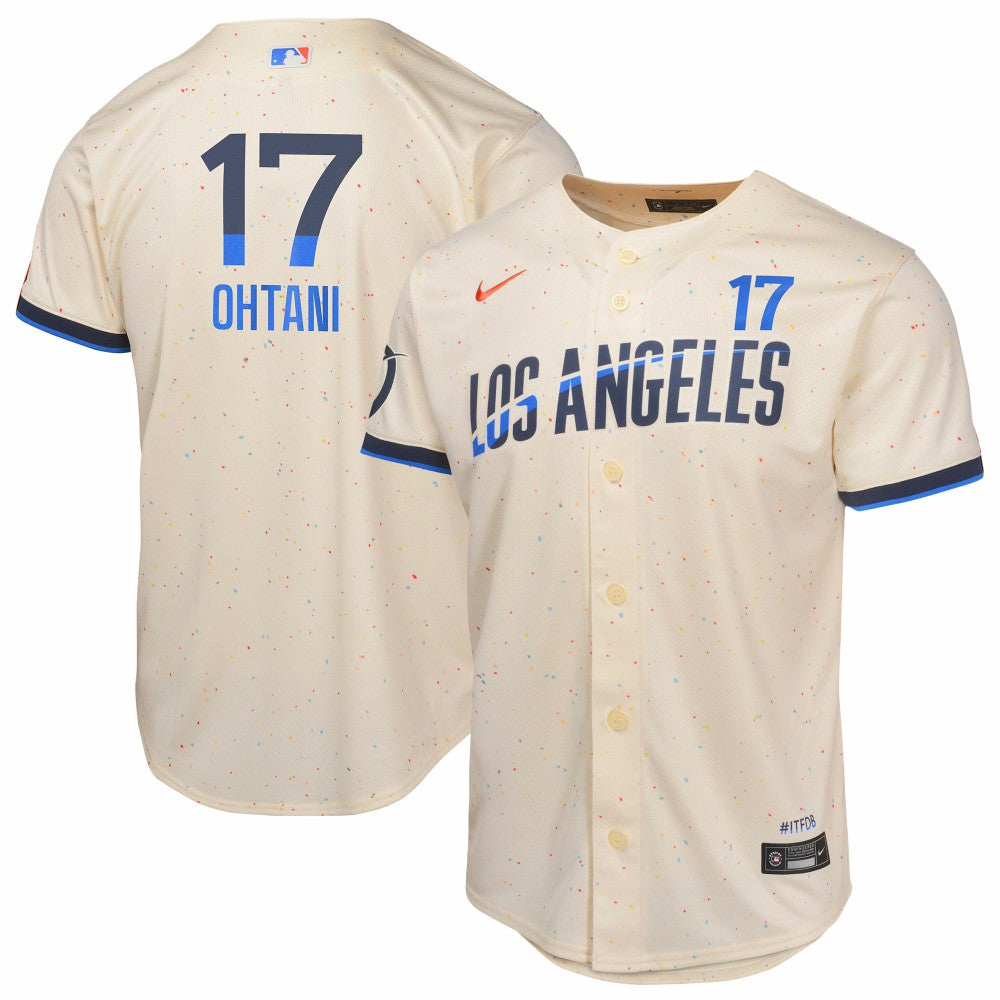 Shohei Ohtani Los Angeles Dodgers Youth 2024 City Connect Limited Player Jersey Cream