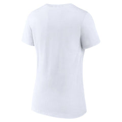 Philadelphia Flyers Fanatics Women's 2024 NHL Stadium Series Logo V-Neck T-shirt - White T-shirts