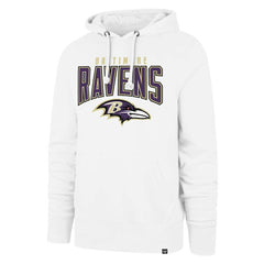 Baltimore Ravens '47 Elements Arch Headline Pullover Hoodie - White sale