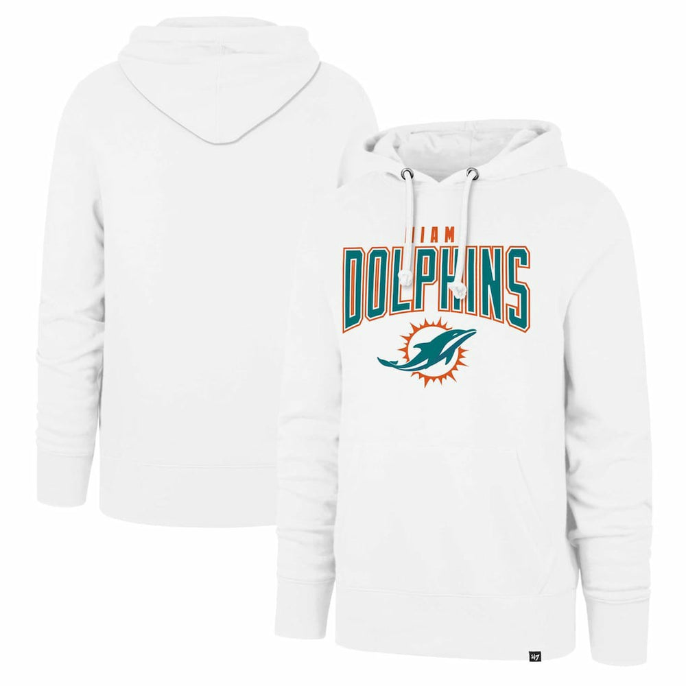 Miami Dolphins '47 Elements Arch Headline Pullover Hoodie - White online