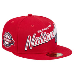 Washington Nationals Script Sided 59FIFTY Fitted Hat Red