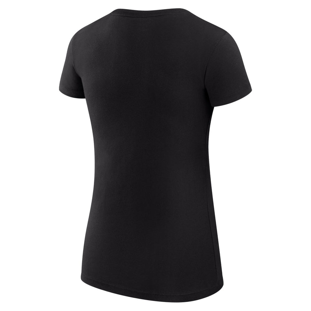 Portland Trail Blazers G-III 4Her by Carl Banks Women's Super-Slim Fit Lightweight Large City Logo T-Shirt - Black outlet