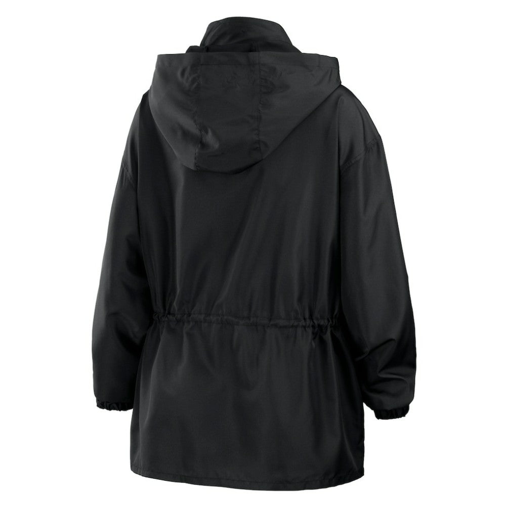 San Francisco Giants WEAR by Erin Andrews Women's Full-Zip Windbreaker Hoodie Jacket Black