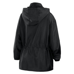 Houston Astros WEAR by Erin Andrews Women's Full-Zip Windbreaker Hoodie Jacket Black