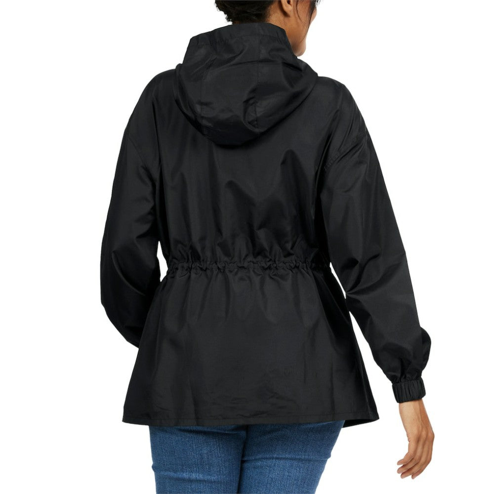 Houston Astros WEAR by Erin Andrews Women's Full-Zip Windbreaker Hoodie Jacket Black