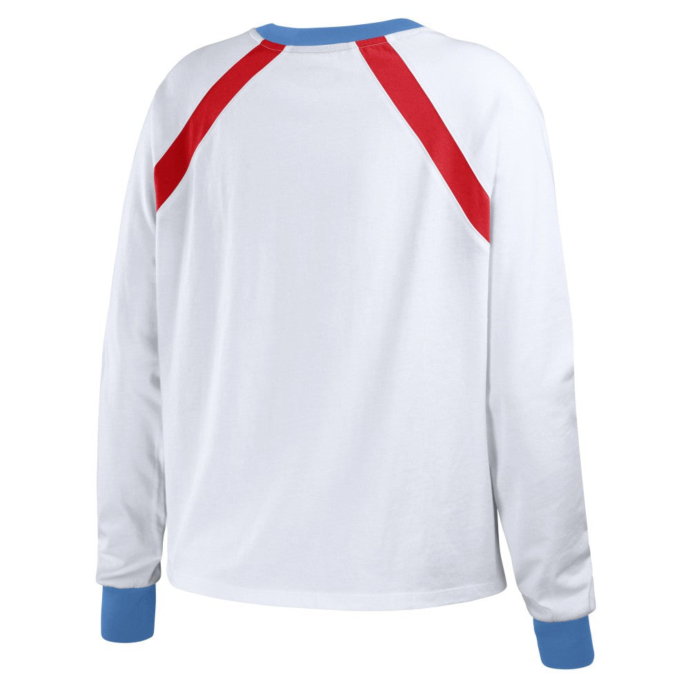 St. Louis Cardinals WEAR by Erin Andrews Women's Raglan Long Sleeve T-Shirt White