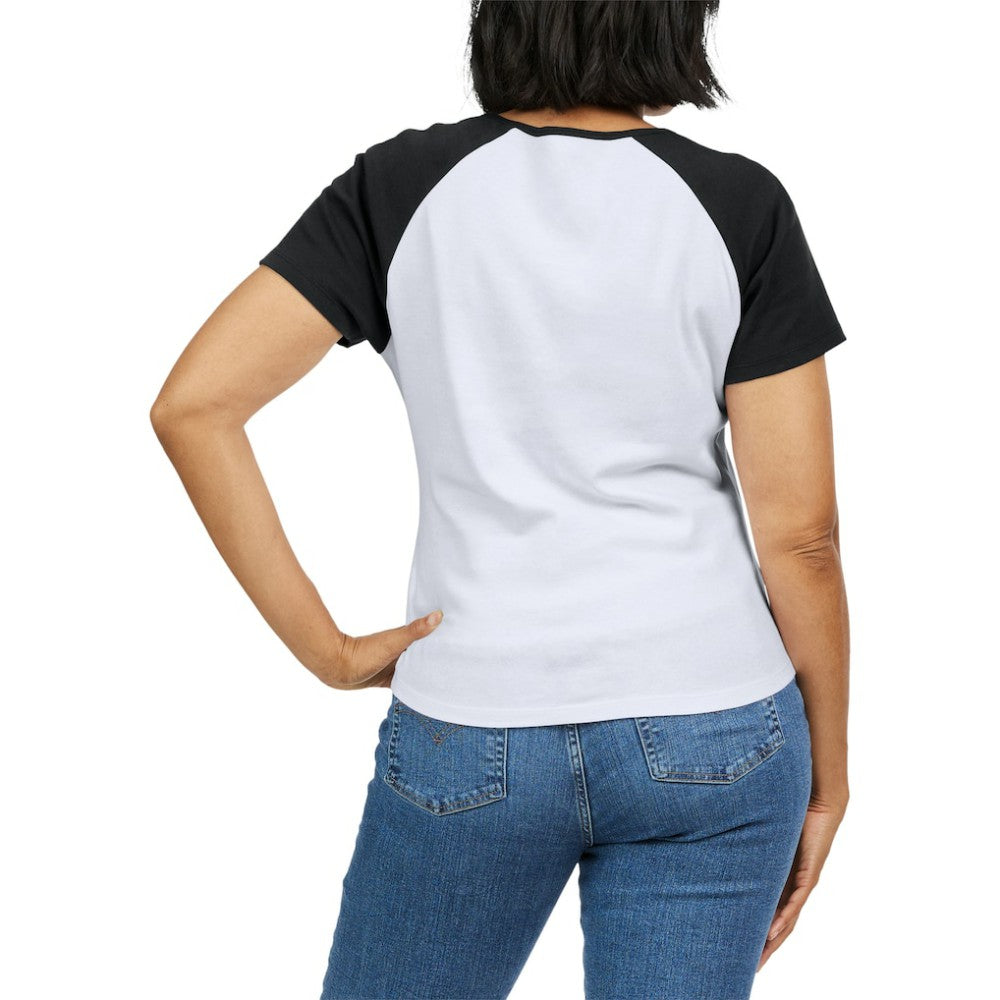 San Francisco Giants WEAR by Erin Andrews Women's Fitted Henley Raglan T-Shirt White/Black