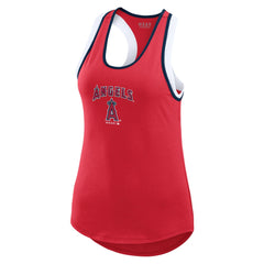 Los Angeles Angels WEAR by Erin Andrews Women's Colorblock Racerback Tank Top Red