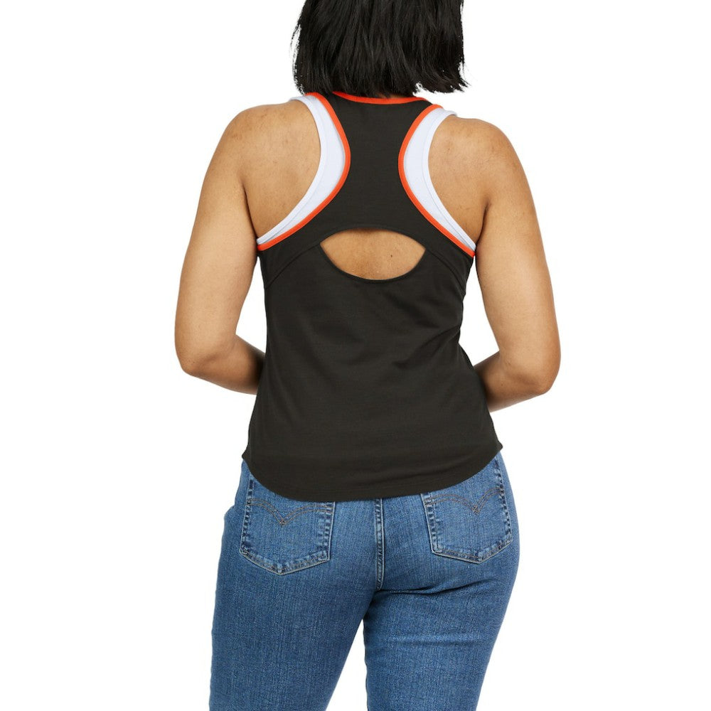 San Francisco Giants WEAR by Erin Andrews Women's Colorblock Racerback Tank Top Black