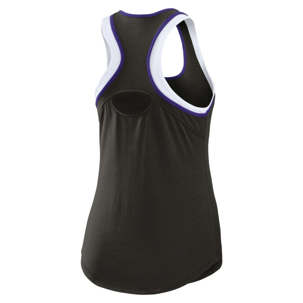 Colorado Rockies WEAR by Erin Andrews Women's Colorblock Racerback Tank Top Black