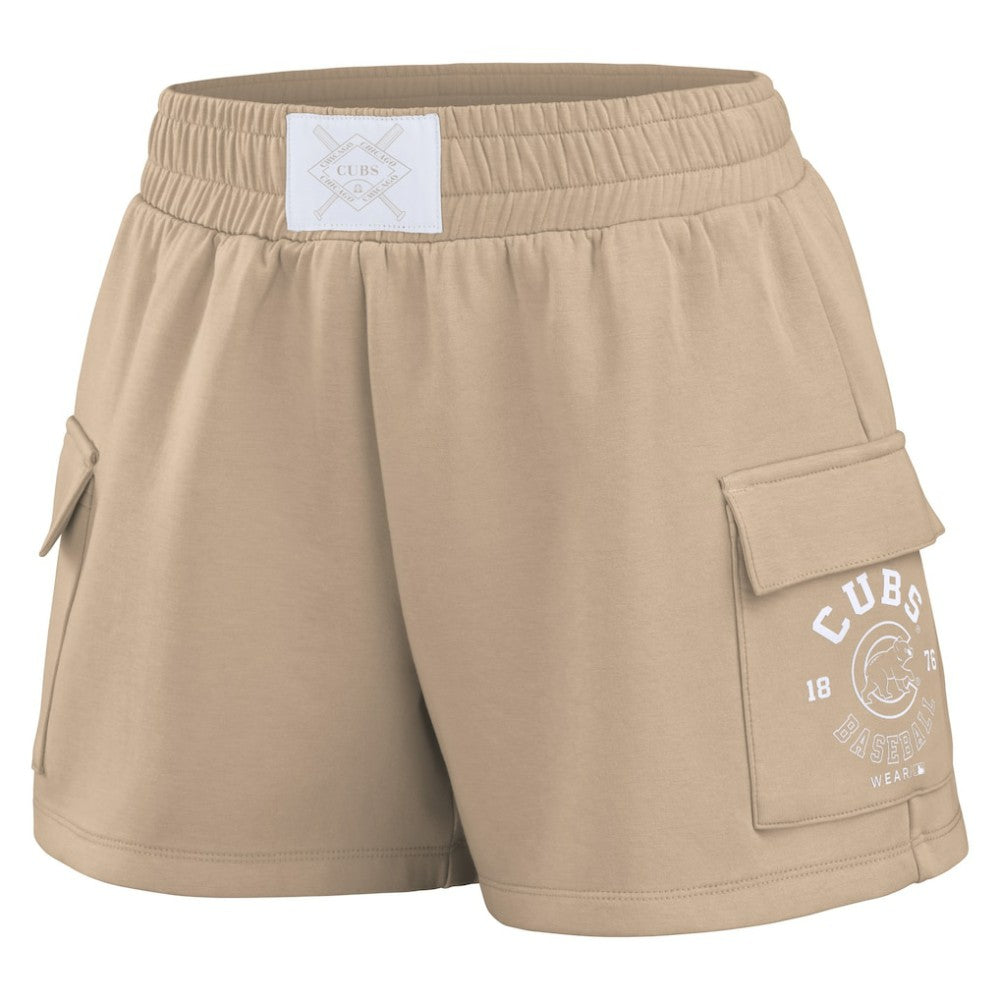 Chicago Cubs WEAR by Erin Andrews Women's Shorts Tan