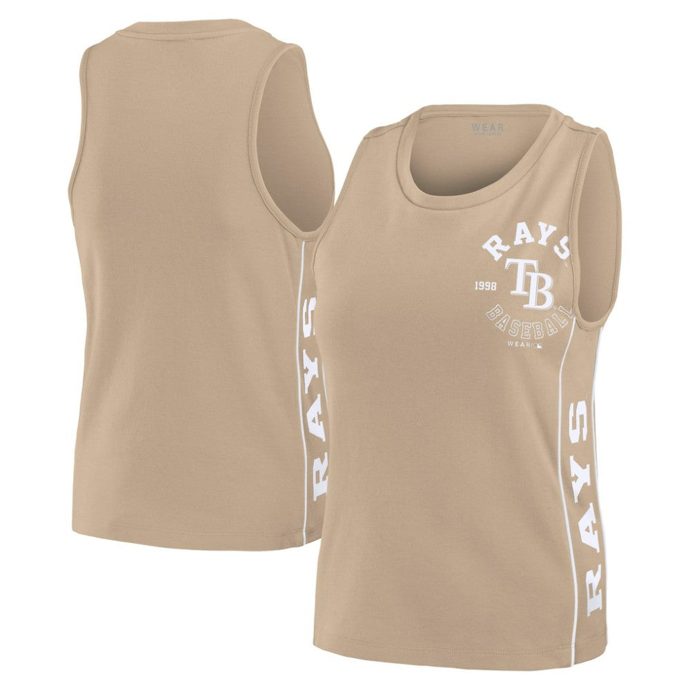 Tampa Bay Rays WEAR by Erin Andrews Women's Tonal Tank Top Tan